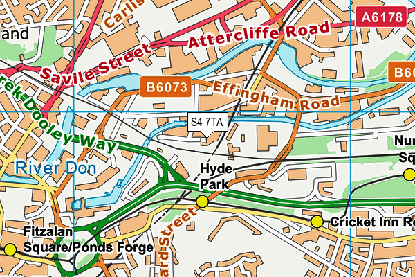 S4 7TA map - OS VectorMap District (Ordnance Survey) S4 7TA map - OS VectorMap District (Ordnance Survey)