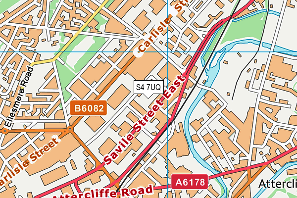 S4 7UQ map - OS VectorMap District (Ordnance Survey) S4 7UQ map - OS VectorMap District (Ordnance Survey)