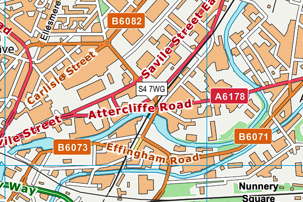 S4 7WG map - OS VectorMap District (Ordnance Survey) S4 7WG map - OS VectorMap District (Ordnance Survey)