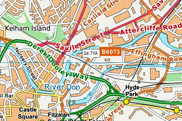 S4 7YA map - OS VectorMap District (Ordnance Survey) S4 7YA map - OS VectorMap District (Ordnance Survey)