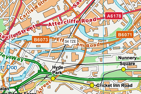 S4 7ZE map - OS VectorMap District (Ordnance Survey) S4 7ZE map - OS VectorMap District (Ordnance Survey)