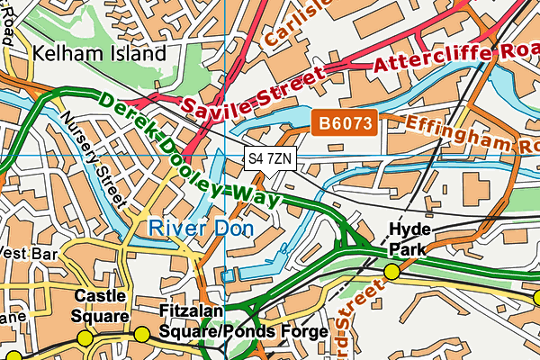 S4 7ZN map - OS VectorMap District (Ordnance Survey) S4 7ZN map - OS VectorMap District (Ordnance Survey)