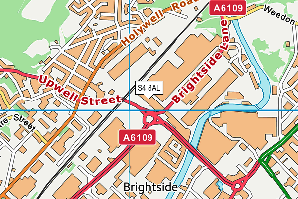 S4 8AL map - OS VectorMap District (Ordnance Survey)