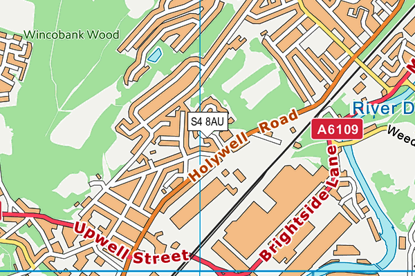S4 8AU map - OS VectorMap District (Ordnance Survey) S4 8AU map - OS VectorMap District (Ordnance Survey)