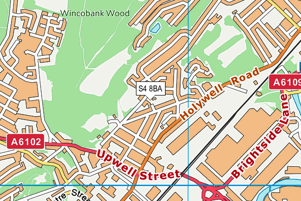 S4 8BA map - OS VectorMap District (Ordnance Survey) S4 8BA map - OS VectorMap District (Ordnance Survey)
