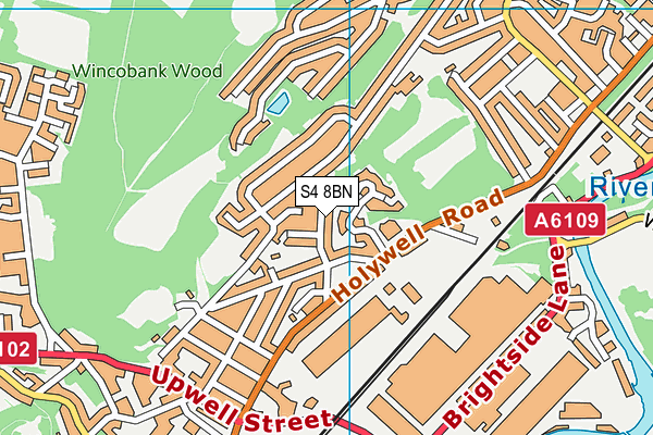 S4 8BN map - OS VectorMap District (Ordnance Survey) S4 8BN map - OS VectorMap District (Ordnance Survey)