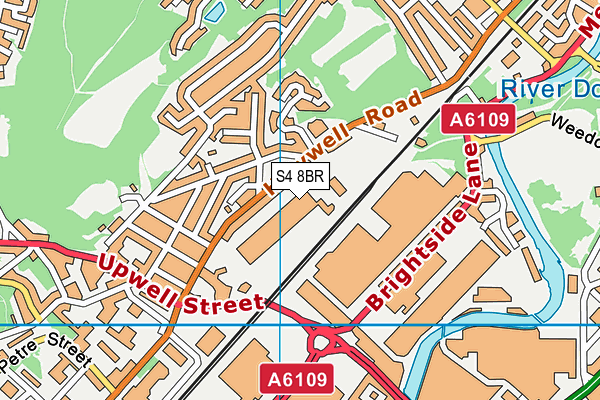 S4 8BR map - OS VectorMap District (Ordnance Survey) S4 8BR map - OS VectorMap District (Ordnance Survey)
