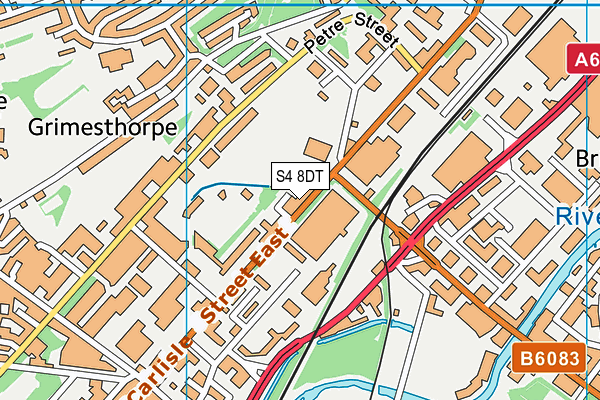 S4 8DT map - OS VectorMap District (Ordnance Survey) S4 8DT map - OS VectorMap District (Ordnance Survey)