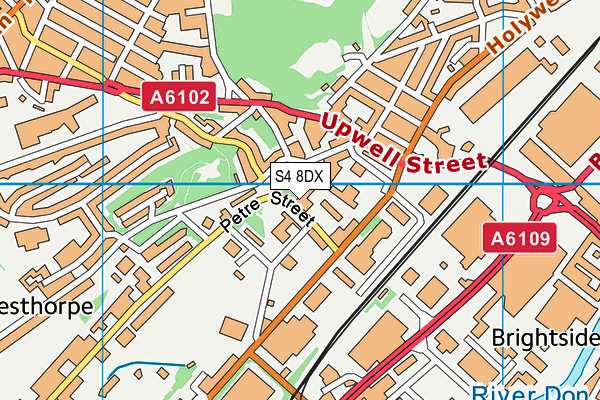 S4 8DX map - OS VectorMap District (Ordnance Survey) S4 8DX map - OS VectorMap District (Ordnance Survey)