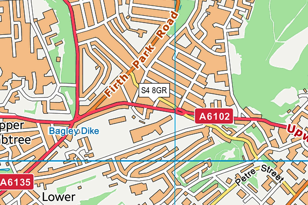 S4 8GR map - OS VectorMap District (Ordnance Survey) S4 8GR map - OS VectorMap District (Ordnance Survey)