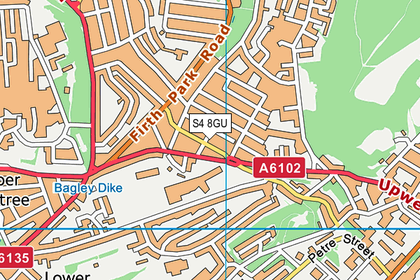 S4 8GU map - OS VectorMap District (Ordnance Survey) S4 8GU map - OS VectorMap District (Ordnance Survey)