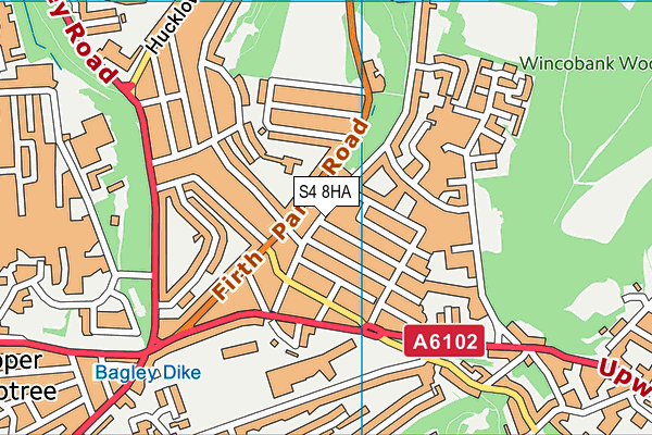 S4 8HA map - OS VectorMap District (Ordnance Survey) S4 8HA map - OS VectorMap District (Ordnance Survey)