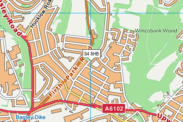 S4 8HB map - OS VectorMap District (Ordnance Survey) S4 8HB map - OS VectorMap District (Ordnance Survey)