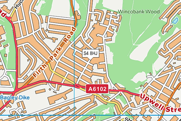 S4 8HJ map - OS VectorMap District (Ordnance Survey) S4 8HJ map - OS VectorMap District (Ordnance Survey)