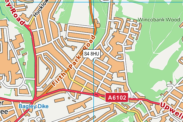 S4 8HU map - OS VectorMap District (Ordnance Survey) S4 8HU map - OS VectorMap District (Ordnance Survey)