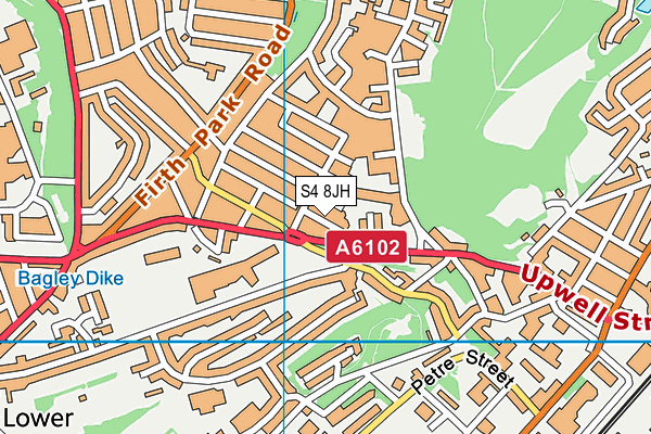 S4 8JH map - OS VectorMap District (Ordnance Survey) S4 8JH map - OS VectorMap District (Ordnance Survey)