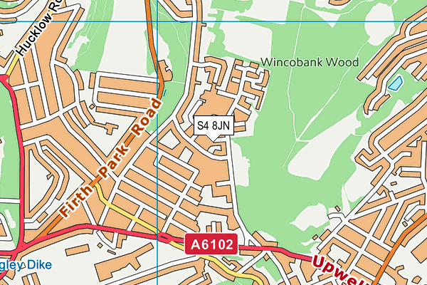 S4 8JN map - OS VectorMap District (Ordnance Survey) S4 8JN map - OS VectorMap District (Ordnance Survey)