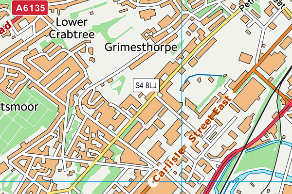 S4 8LJ map - OS VectorMap District (Ordnance Survey) S4 8LJ map - OS VectorMap District (Ordnance Survey)