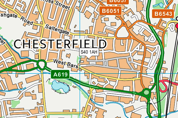 S40 1AH map - OS VectorMap District (Ordnance Survey) S40 1AH map - OS VectorMap District (Ordnance Survey)