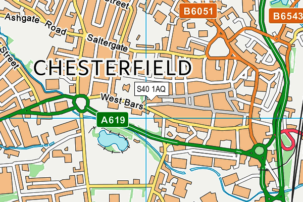 S40 1AQ map - OS VectorMap District (Ordnance Survey) S40 1AQ map - OS VectorMap District (Ordnance Survey)