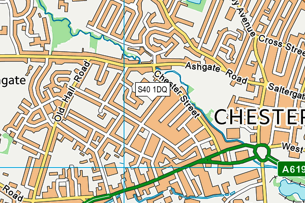 S40 1DQ map - OS VectorMap District (Ordnance Survey) S40 1DQ map - OS VectorMap District (Ordnance Survey)