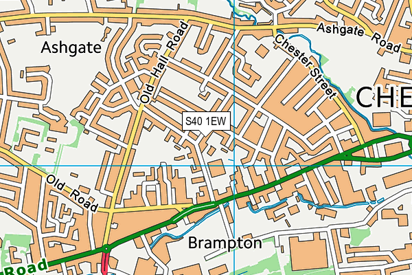 S40 1EW map - OS VectorMap District (Ordnance Survey) S40 1EW map - OS VectorMap District (Ordnance Survey)