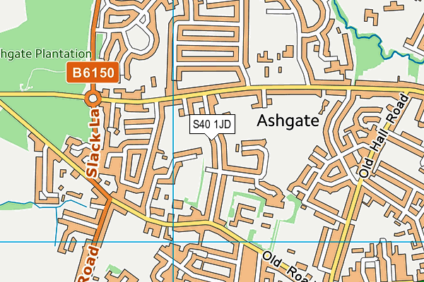 S40 1JD map - OS VectorMap District (Ordnance Survey) S40 1JD map - OS VectorMap District (Ordnance Survey)