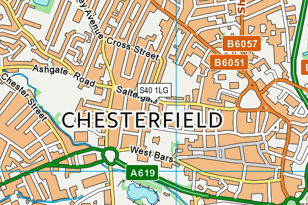 S40 1LG map - OS VectorMap District (Ordnance Survey) S40 1LG map - OS VectorMap District (Ordnance Survey)