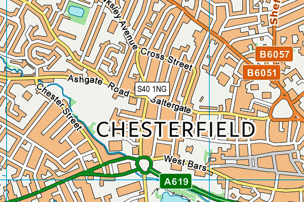 S40 1NG map - OS VectorMap District (Ordnance Survey) S40 1NG map - OS VectorMap District (Ordnance Survey)