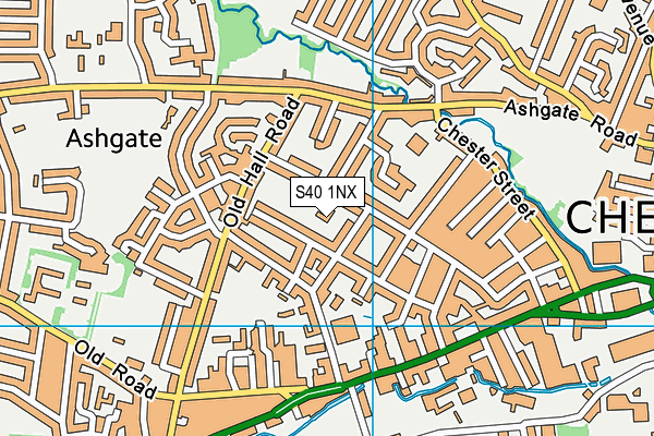 S40 1NX map - OS VectorMap District (Ordnance Survey) S40 1NX map - OS VectorMap District (Ordnance Survey)