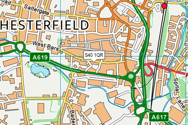 S40 1QR map - OS VectorMap District (Ordnance Survey) S40 1QR map - OS VectorMap District (Ordnance Survey)