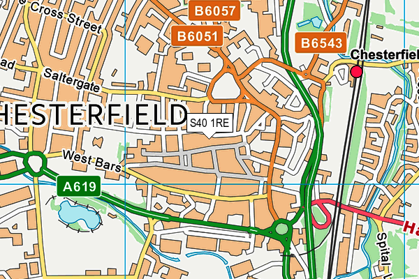 S40 1RE map - OS VectorMap District (Ordnance Survey) S40 1RE map - OS VectorMap District (Ordnance Survey)