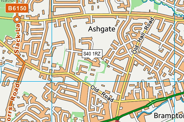 S40 1RZ map - OS VectorMap District (Ordnance Survey) S40 1RZ map - OS VectorMap District (Ordnance Survey)
