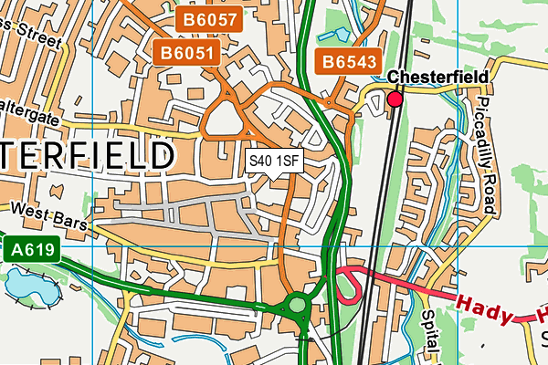 S40 1SF map - OS VectorMap District (Ordnance Survey) S40 1SF map - OS VectorMap District (Ordnance Survey)