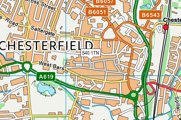 S40 1TN map - OS VectorMap District (Ordnance Survey) S40 1TN map - OS VectorMap District (Ordnance Survey)