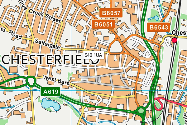 S40 1UA map - OS VectorMap District (Ordnance Survey) S40 1UA map - OS VectorMap District (Ordnance Survey)