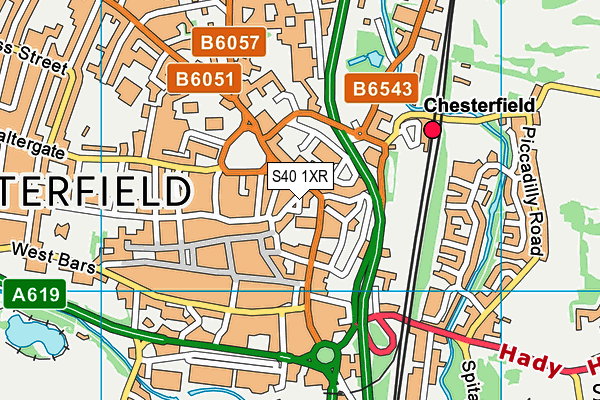 S40 1XR map - OS VectorMap District (Ordnance Survey) S40 1XR map - OS VectorMap District (Ordnance Survey)