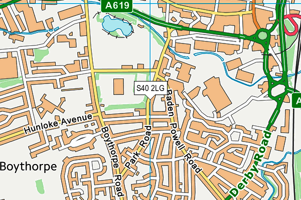 S40 2LG map - OS VectorMap District (Ordnance Survey) S40 2LG map - OS VectorMap District (Ordnance Survey)