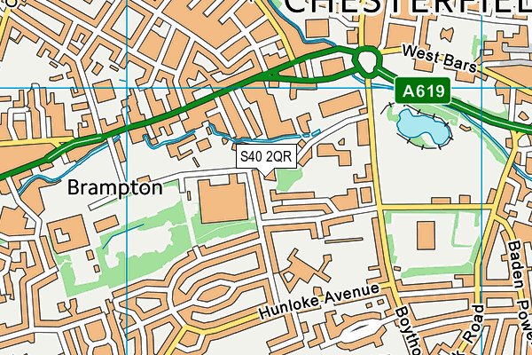 S40 2QR map - OS VectorMap District (Ordnance Survey) S40 2QR map - OS VectorMap District (Ordnance Survey)