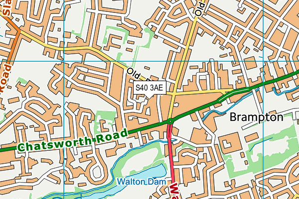 S40 3AE map - OS VectorMap District (Ordnance Survey) S40 3AE map - OS VectorMap District (Ordnance Survey)