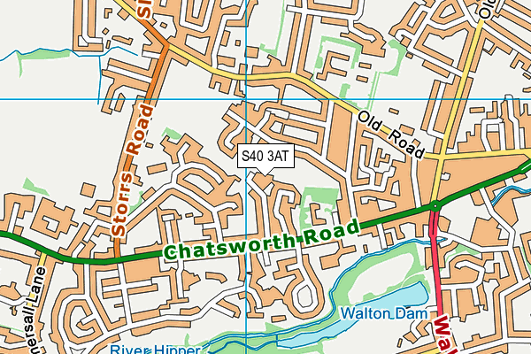 S40 3AT map - OS VectorMap District (Ordnance Survey) S40 3AT map - OS VectorMap District (Ordnance Survey)