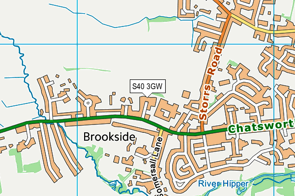 S40 3GW map - OS VectorMap District (Ordnance Survey) S40 3GW map - OS VectorMap District (Ordnance Survey)