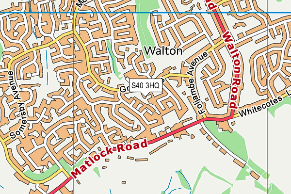 S40 3HQ map - OS VectorMap District (Ordnance Survey) S40 3HQ map - OS VectorMap District (Ordnance Survey)