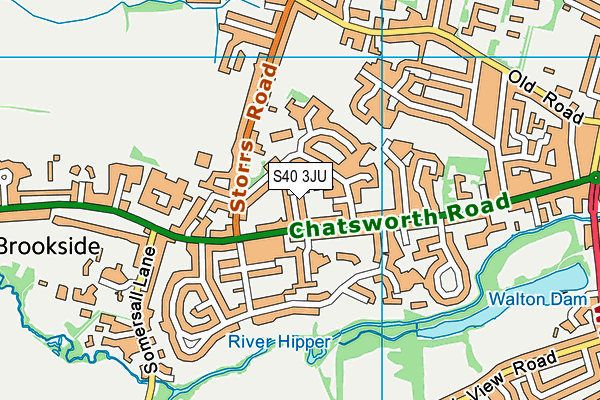 S40 3JU map - OS VectorMap District (Ordnance Survey) S40 3JU map - OS VectorMap District (Ordnance Survey)