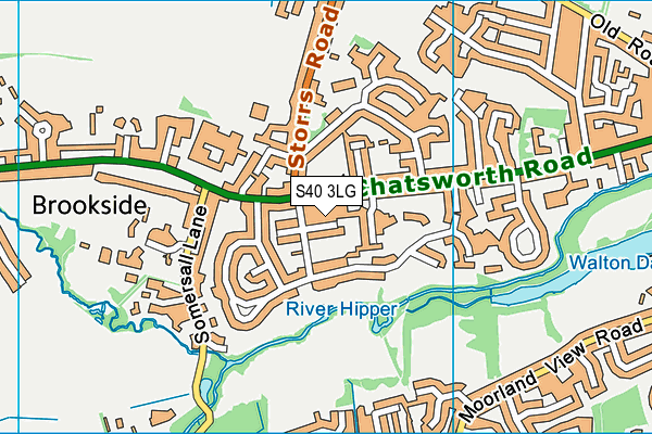 S40 3LG map - OS VectorMap District (Ordnance Survey) S40 3LG map - OS VectorMap District (Ordnance Survey)
