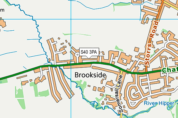 S40 3PA map - OS VectorMap District (Ordnance Survey) S40 3PA map - OS VectorMap District (Ordnance Survey)