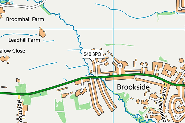 S40 3PQ map - OS VectorMap District (Ordnance Survey) S40 3PQ map - OS VectorMap District (Ordnance Survey)