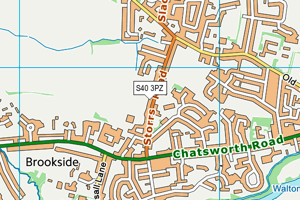 S40 3PZ map - OS VectorMap District (Ordnance Survey) S40 3PZ map - OS VectorMap District (Ordnance Survey)