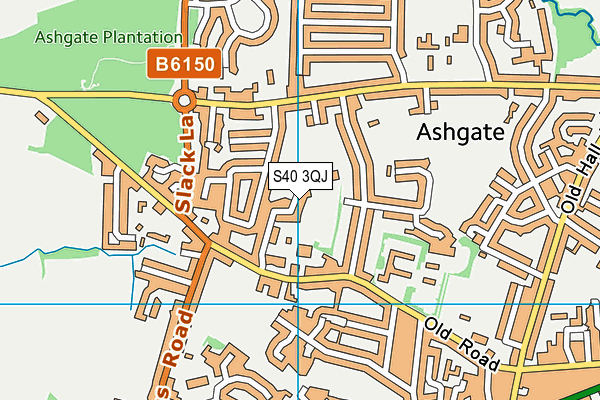 S40 3QJ map - OS VectorMap District (Ordnance Survey) S40 3QJ map - OS VectorMap District (Ordnance Survey)