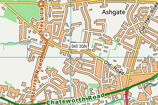 S40 3QN map - OS VectorMap District (Ordnance Survey) S40 3QN map - OS VectorMap District (Ordnance Survey)